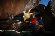 Bouldering in Hueco Tanks on 01/26/2019 with Blue Lizard Climbing and Yoga

Filename: SRM_20190126_1610110.jpg
Aperture: f/6.3
Shutter Speed: 1/250
Body: Canon EOS-1D Mark II
Lens: Canon EF 16-35mm f/2.8 L