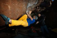 Bouldering in Hueco Tanks on 01/26/2019 with Blue Lizard Climbing and Yoga

Filename: SRM_20190126_1700560.jpg
Aperture: f/6.3
Shutter Speed: 1/250
Body: Canon EOS-1D Mark II
Lens: Canon EF 16-35mm f/2.8 L