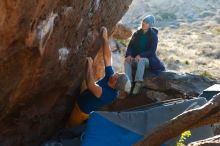 Bouldering in Hueco Tanks on 01/26/2019 with Blue Lizard Climbing and Yoga

Filename: SRM_20190126_1753060.jpg
Aperture: f/3.5
Shutter Speed: 1/250
Body: Canon EOS-1D Mark II
Lens: Canon EF 50mm f/1.8 II