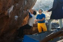 Bouldering in Hueco Tanks on 01/26/2019 with Blue Lizard Climbing and Yoga

Filename: SRM_20190126_1755150.jpg
Aperture: f/3.5
Shutter Speed: 1/250
Body: Canon EOS-1D Mark II
Lens: Canon EF 50mm f/1.8 II