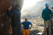 Bouldering in Hueco Tanks on 01/26/2019 with Blue Lizard Climbing and Yoga

Filename: SRM_20190126_1756230.jpg
Aperture: f/4.0
Shutter Speed: 1/250
Body: Canon EOS-1D Mark II
Lens: Canon EF 50mm f/1.8 II