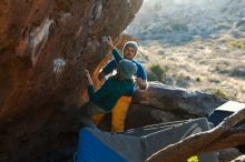 Bouldering in Hueco Tanks on 01/26/2019 with Blue Lizard Climbing and Yoga

Filename: SRM_20190126_1759020.jpg
Aperture: f/3.5
Shutter Speed: 1/250
Body: Canon EOS-1D Mark II
Lens: Canon EF 50mm f/1.8 II