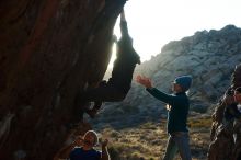 Bouldering in Hueco Tanks on 01/26/2019 with Blue Lizard Climbing and Yoga

Filename: SRM_20190126_1800280.jpg
Aperture: f/8.0
Shutter Speed: 1/250
Body: Canon EOS-1D Mark II
Lens: Canon EF 50mm f/1.8 II