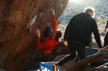Bouldering in Hueco Tanks on 01/26/2019 with Blue Lizard Climbing and Yoga

Filename: SRM_20190126_1805000.jpg
Aperture: f/4.0
Shutter Speed: 1/250
Body: Canon EOS-1D Mark II
Lens: Canon EF 50mm f/1.8 II