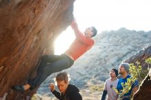 Bouldering in Hueco Tanks on 01/26/2019 with Blue Lizard Climbing and Yoga

Filename: SRM_20190126_1805210.jpg
Aperture: f/4.0
Shutter Speed: 1/250
Body: Canon EOS-1D Mark II
Lens: Canon EF 50mm f/1.8 II