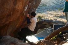 Bouldering in Hueco Tanks on 01/26/2019 with Blue Lizard Climbing and Yoga

Filename: SRM_20190126_1809390.jpg
Aperture: f/4.0
Shutter Speed: 1/250
Body: Canon EOS-1D Mark II
Lens: Canon EF 50mm f/1.8 II