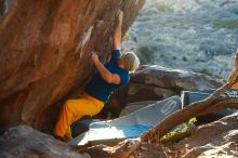 Bouldering in Hueco Tanks on 01/26/2019 with Blue Lizard Climbing and Yoga

Filename: SRM_20190126_1814470.jpg
Aperture: f/4.0
Shutter Speed: 1/250
Body: Canon EOS-1D Mark II
Lens: Canon EF 50mm f/1.8 II