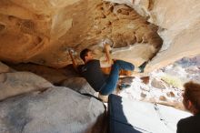 Bouldering in Hueco Tanks on 01/27/2019 with Blue Lizard Climbing and Yoga

Filename: SRM_20190127_1018530.jpg
Aperture: f/4.0
Shutter Speed: 1/250
Body: Canon EOS-1D Mark II
Lens: Canon EF 16-35mm f/2.8 L