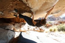 Bouldering in Hueco Tanks on 01/27/2019 with Blue Lizard Climbing and Yoga

Filename: SRM_20190127_1019100.jpg
Aperture: f/5.6
Shutter Speed: 1/250
Body: Canon EOS-1D Mark II
Lens: Canon EF 16-35mm f/2.8 L