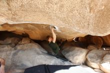 Bouldering in Hueco Tanks on 01/27/2019 with Blue Lizard Climbing and Yoga

Filename: SRM_20190127_1029020.jpg
Aperture: f/5.6
Shutter Speed: 1/250
Body: Canon EOS-1D Mark II
Lens: Canon EF 16-35mm f/2.8 L