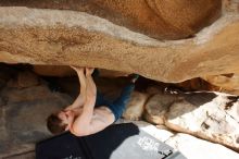 Bouldering in Hueco Tanks on 01/27/2019 with Blue Lizard Climbing and Yoga

Filename: SRM_20190127_1045170.jpg
Aperture: f/8.0
Shutter Speed: 1/250
Body: Canon EOS-1D Mark II
Lens: Canon EF 16-35mm f/2.8 L