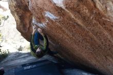 Bouldering in Hueco Tanks on 01/27/2019 with Blue Lizard Climbing and Yoga

Filename: SRM_20190127_1149340.jpg
Aperture: f/3.2
Shutter Speed: 1/500
Body: Canon EOS-1D Mark II
Lens: Canon EF 50mm f/1.8 II