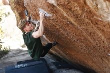 Bouldering in Hueco Tanks on 01/27/2019 with Blue Lizard Climbing and Yoga

Filename: SRM_20190127_1155180.jpg
Aperture: f/3.2
Shutter Speed: 1/400
Body: Canon EOS-1D Mark II
Lens: Canon EF 50mm f/1.8 II