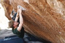 Bouldering in Hueco Tanks on 01/27/2019 with Blue Lizard Climbing and Yoga

Filename: SRM_20190127_1155280.jpg
Aperture: f/3.2
Shutter Speed: 1/320
Body: Canon EOS-1D Mark II
Lens: Canon EF 50mm f/1.8 II