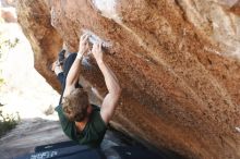 Bouldering in Hueco Tanks on 01/27/2019 with Blue Lizard Climbing and Yoga

Filename: SRM_20190127_1155300.jpg
Aperture: f/3.2
Shutter Speed: 1/320
Body: Canon EOS-1D Mark II
Lens: Canon EF 50mm f/1.8 II