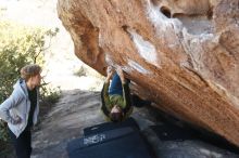 Bouldering in Hueco Tanks on 01/27/2019 with Blue Lizard Climbing and Yoga

Filename: SRM_20190127_1157550.jpg
Aperture: f/3.2
Shutter Speed: 1/400
Body: Canon EOS-1D Mark II
Lens: Canon EF 50mm f/1.8 II