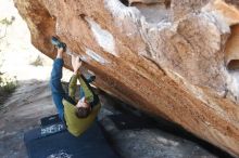 Bouldering in Hueco Tanks on 01/27/2019 with Blue Lizard Climbing and Yoga

Filename: SRM_20190127_1158090.jpg
Aperture: f/3.2
Shutter Speed: 1/400
Body: Canon EOS-1D Mark II
Lens: Canon EF 50mm f/1.8 II