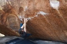 Bouldering in Hueco Tanks on 01/27/2019 with Blue Lizard Climbing and Yoga

Filename: SRM_20190127_1201480.jpg
Aperture: f/2.8
Shutter Speed: 1/400
Body: Canon EOS-1D Mark II
Lens: Canon EF 50mm f/1.8 II