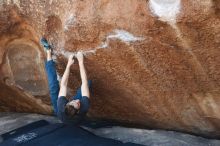 Bouldering in Hueco Tanks on 01/27/2019 with Blue Lizard Climbing and Yoga

Filename: SRM_20190127_1201540.jpg
Aperture: f/2.8
Shutter Speed: 1/400
Body: Canon EOS-1D Mark II
Lens: Canon EF 50mm f/1.8 II