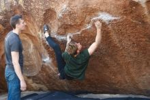 Bouldering in Hueco Tanks on 01/27/2019 with Blue Lizard Climbing and Yoga

Filename: SRM_20190127_1210230.jpg
Aperture: f/2.5
Shutter Speed: 1/320
Body: Canon EOS-1D Mark II
Lens: Canon EF 50mm f/1.8 II