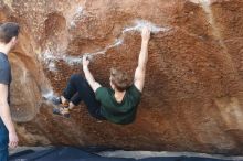 Bouldering in Hueco Tanks on 01/27/2019 with Blue Lizard Climbing and Yoga

Filename: SRM_20190127_1210350.jpg
Aperture: f/3.2
Shutter Speed: 1/320
Body: Canon EOS-1D Mark II
Lens: Canon EF 50mm f/1.8 II