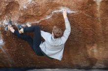 Bouldering in Hueco Tanks on 01/27/2019 with Blue Lizard Climbing and Yoga

Filename: SRM_20190127_1212180.jpg
Aperture: f/3.2
Shutter Speed: 1/400
Body: Canon EOS-1D Mark II
Lens: Canon EF 50mm f/1.8 II