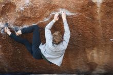 Bouldering in Hueco Tanks on 01/27/2019 with Blue Lizard Climbing and Yoga

Filename: SRM_20190127_1212190.jpg
Aperture: f/3.2
Shutter Speed: 1/400
Body: Canon EOS-1D Mark II
Lens: Canon EF 50mm f/1.8 II
