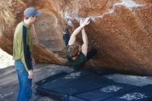 Bouldering in Hueco Tanks on 01/27/2019 with Blue Lizard Climbing and Yoga

Filename: SRM_20190127_1249410.jpg
Aperture: f/3.2
Shutter Speed: 1/250
Body: Canon EOS-1D Mark II
Lens: Canon EF 50mm f/1.8 II