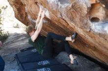 Bouldering in Hueco Tanks on 01/27/2019 with Blue Lizard Climbing and Yoga

Filename: SRM_20190127_1250150.jpg
Aperture: f/3.2
Shutter Speed: 1/500
Body: Canon EOS-1D Mark II
Lens: Canon EF 50mm f/1.8 II