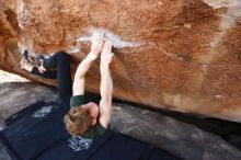 Bouldering in Hueco Tanks on 01/27/2019 with Blue Lizard Climbing and Yoga

Filename: SRM_20190127_1313300.jpg
Aperture: f/4.0
Shutter Speed: 1/320
Body: Canon EOS-1D Mark II
Lens: Canon EF 16-35mm f/2.8 L