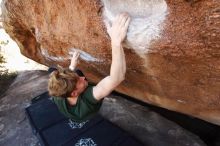 Bouldering in Hueco Tanks on 01/27/2019 with Blue Lizard Climbing and Yoga

Filename: SRM_20190127_1313341.jpg
Aperture: f/4.0
Shutter Speed: 1/400
Body: Canon EOS-1D Mark II
Lens: Canon EF 16-35mm f/2.8 L