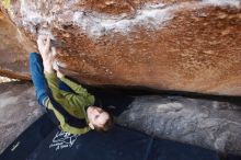 Bouldering in Hueco Tanks on 01/27/2019 with Blue Lizard Climbing and Yoga

Filename: SRM_20190127_1325080.jpg
Aperture: f/4.0
Shutter Speed: 1/250
Body: Canon EOS-1D Mark II
Lens: Canon EF 16-35mm f/2.8 L