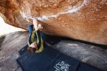 Bouldering in Hueco Tanks on 01/27/2019 with Blue Lizard Climbing and Yoga

Filename: SRM_20190127_1325130.jpg
Aperture: f/4.0
Shutter Speed: 1/250
Body: Canon EOS-1D Mark II
Lens: Canon EF 16-35mm f/2.8 L