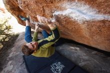 Bouldering in Hueco Tanks on 01/27/2019 with Blue Lizard Climbing and Yoga

Filename: SRM_20190127_1325221.jpg
Aperture: f/4.0
Shutter Speed: 1/320
Body: Canon EOS-1D Mark II
Lens: Canon EF 16-35mm f/2.8 L