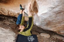 Bouldering in Hueco Tanks on 01/27/2019 with Blue Lizard Climbing and Yoga

Filename: SRM_20190127_1353500.jpg
Aperture: f/4.0
Shutter Speed: 1/400
Body: Canon EOS-1D Mark II
Lens: Canon EF 16-35mm f/2.8 L