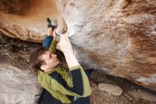 Bouldering in Hueco Tanks on 01/27/2019 with Blue Lizard Climbing and Yoga

Filename: SRM_20190127_1353530.jpg
Aperture: f/4.0
Shutter Speed: 1/400
Body: Canon EOS-1D Mark II
Lens: Canon EF 16-35mm f/2.8 L