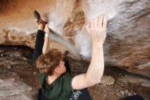 Bouldering in Hueco Tanks on 01/27/2019 with Blue Lizard Climbing and Yoga

Filename: SRM_20190127_1356440.jpg
Aperture: f/4.0
Shutter Speed: 1/500
Body: Canon EOS-1D Mark II
Lens: Canon EF 16-35mm f/2.8 L