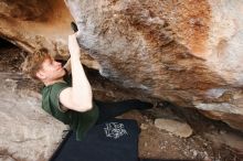 Bouldering in Hueco Tanks on 01/27/2019 with Blue Lizard Climbing and Yoga

Filename: SRM_20190127_1356500.jpg
Aperture: f/4.0
Shutter Speed: 1/500
Body: Canon EOS-1D Mark II
Lens: Canon EF 16-35mm f/2.8 L