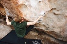 Bouldering in Hueco Tanks on 01/27/2019 with Blue Lizard Climbing and Yoga

Filename: SRM_20190127_1357010.jpg
Aperture: f/4.0
Shutter Speed: 1/640
Body: Canon EOS-1D Mark II
Lens: Canon EF 16-35mm f/2.8 L