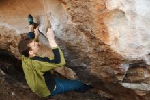 Bouldering in Hueco Tanks on 01/27/2019 with Blue Lizard Climbing and Yoga

Filename: SRM_20190127_1359250.jpg
Aperture: f/2.8
Shutter Speed: 1/320
Body: Canon EOS-1D Mark II
Lens: Canon EF 50mm f/1.8 II