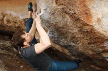 Bouldering in Hueco Tanks on 01/27/2019 with Blue Lizard Climbing and Yoga

Filename: SRM_20190127_1415170.jpg
Aperture: f/4.0
Shutter Speed: 1/640
Body: Canon EOS-1D Mark II
Lens: Canon EF 50mm f/1.8 II