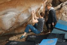 Bouldering in Hueco Tanks on 01/27/2019 with Blue Lizard Climbing and Yoga

Filename: SRM_20190127_1422350.jpg
Aperture: f/4.0
Shutter Speed: 1/640
Body: Canon EOS-1D Mark II
Lens: Canon EF 50mm f/1.8 II