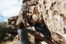 Bouldering in Hueco Tanks on 02/03/2019 with Blue Lizard Climbing and Yoga

Filename: SRM_20190203_1059110.jpg
Aperture: f/2.8
Shutter Speed: 1/5000
Body: Canon EOS-1D Mark II
Lens: Canon EF 50mm f/1.8 II