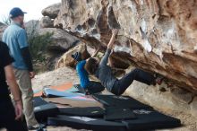 Bouldering in Hueco Tanks on 02/03/2019 with Blue Lizard Climbing and Yoga

Filename: SRM_20190203_1102030.jpg
Aperture: f/2.8
Shutter Speed: 1/1250
Body: Canon EOS-1D Mark II
Lens: Canon EF 50mm f/1.8 II