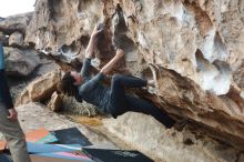 Bouldering in Hueco Tanks on 02/03/2019 with Blue Lizard Climbing and Yoga

Filename: SRM_20190203_1102260.jpg
Aperture: f/2.8
Shutter Speed: 1/1250
Body: Canon EOS-1D Mark II
Lens: Canon EF 50mm f/1.8 II