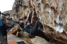 Bouldering in Hueco Tanks on 02/03/2019 with Blue Lizard Climbing and Yoga

Filename: SRM_20190203_1102330.jpg
Aperture: f/4.0
Shutter Speed: 1/800
Body: Canon EOS-1D Mark II
Lens: Canon EF 50mm f/1.8 II