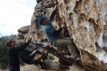 Bouldering in Hueco Tanks on 02/03/2019 with Blue Lizard Climbing and Yoga

Filename: SRM_20190203_1103390.jpg
Aperture: f/4.0
Shutter Speed: 1/1000
Body: Canon EOS-1D Mark II
Lens: Canon EF 50mm f/1.8 II