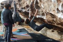 Bouldering in Hueco Tanks on 02/03/2019 with Blue Lizard Climbing and Yoga

Filename: SRM_20190203_1106140.jpg
Aperture: f/4.0
Shutter Speed: 1/800
Body: Canon EOS-1D Mark II
Lens: Canon EF 50mm f/1.8 II
