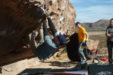 Bouldering in Hueco Tanks on 02/03/2019 with Blue Lizard Climbing and Yoga

Filename: SRM_20190203_1114030.jpg
Aperture: f/4.0
Shutter Speed: 1/800
Body: Canon EOS-1D Mark II
Lens: Canon EF 50mm f/1.8 II