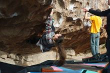 Bouldering in Hueco Tanks on 02/03/2019 with Blue Lizard Climbing and Yoga

Filename: SRM_20190203_1117260.jpg
Aperture: f/4.0
Shutter Speed: 1/400
Body: Canon EOS-1D Mark II
Lens: Canon EF 50mm f/1.8 II